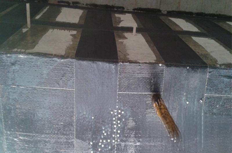 新晃楼板使用碳纤维加固